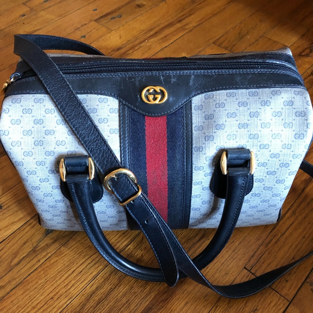 Vintage GUCCI mini GGs Boston Bag